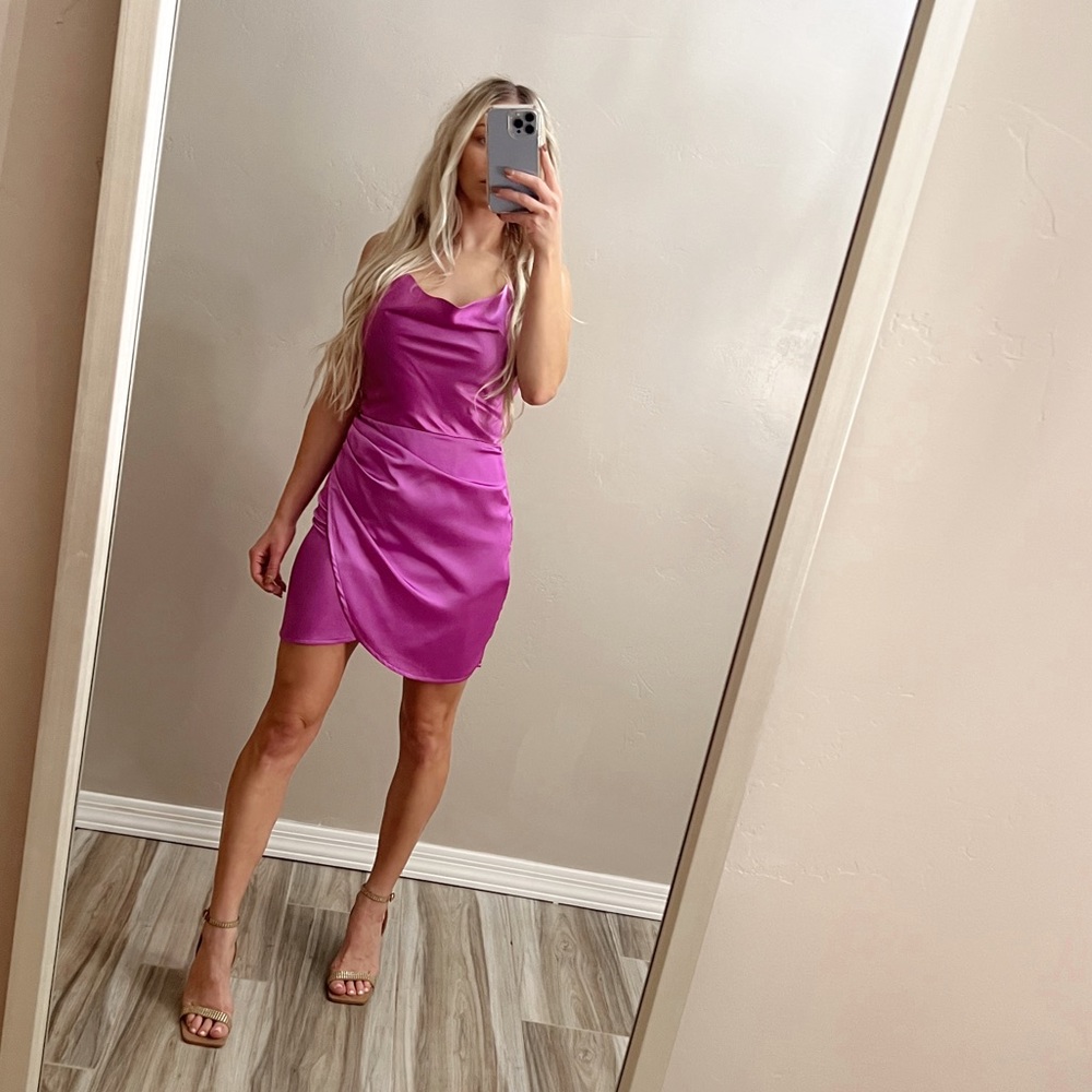 Superdown “Arezo Cowl Wrap Dress”
